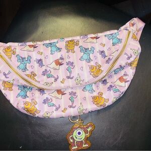 Stoney Clover Lane Monsters Inc Jumbo Fanny Pack with matching SCL Charm